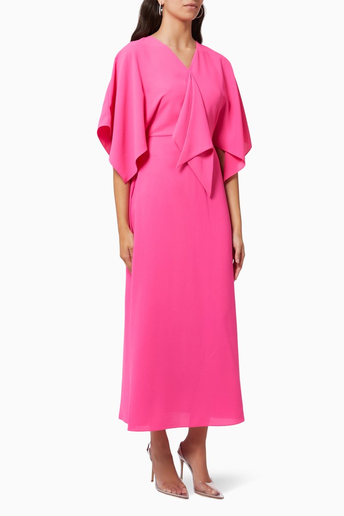 

V Neck Dress, Pink