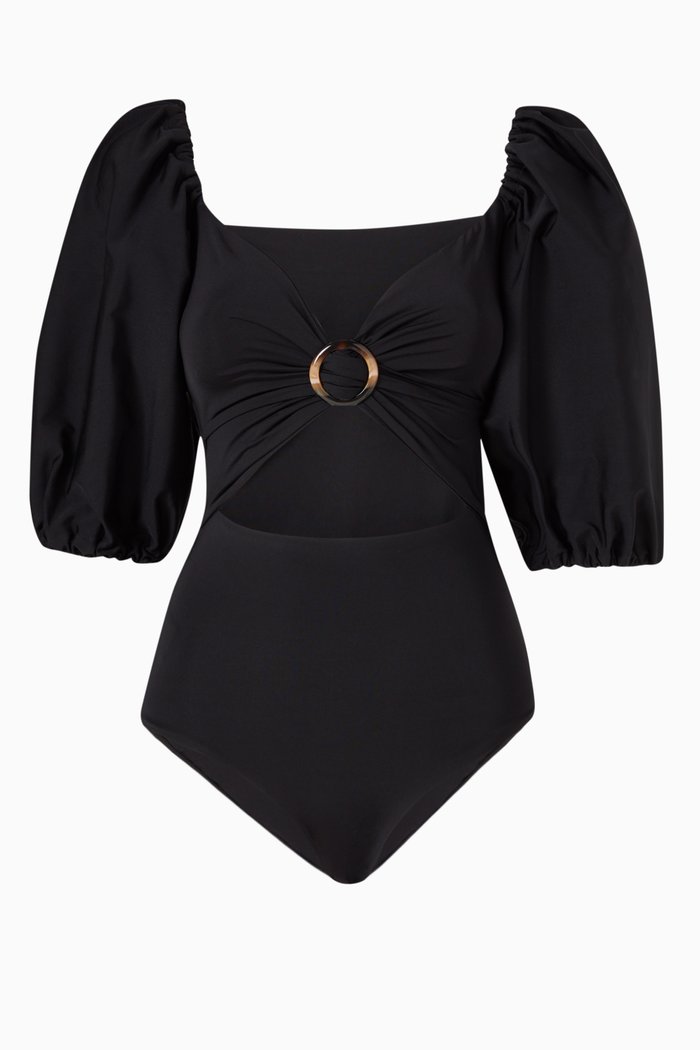 

Sorrento Swimsuit with Sleeves, Black