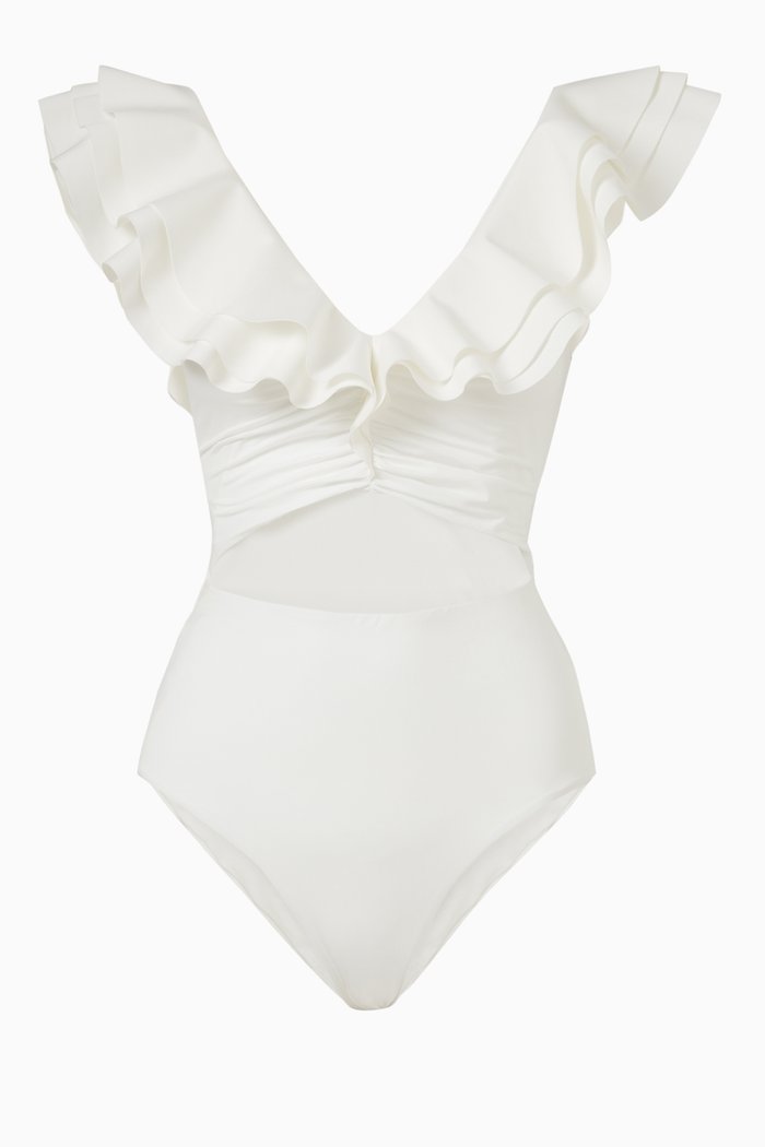 

Siciliano Swimsuit in Stretch Nylon, Neutral