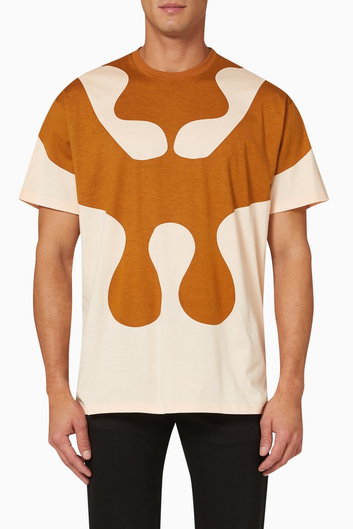 

Abstract T-shirt in Cotton, Pink