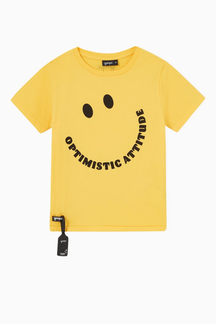 

Optimistic Sound T-shirt in Cotton, Yellow