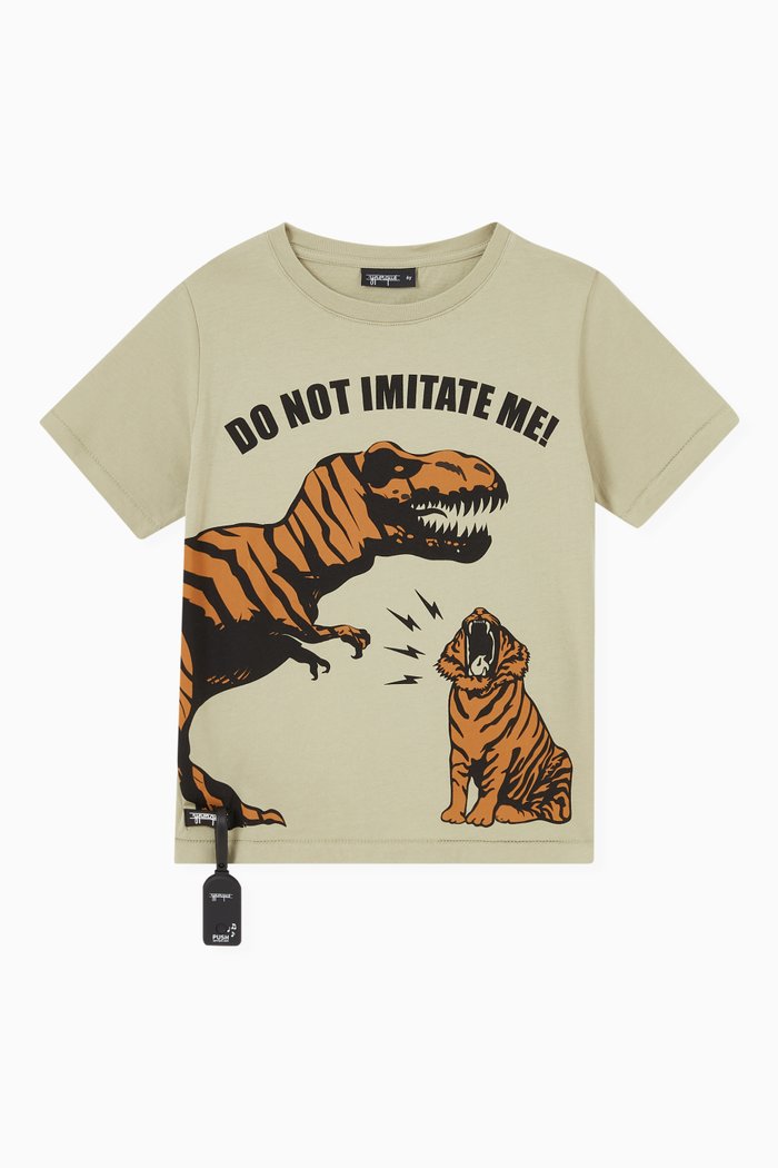 

Tiger Sound T-shirt in Cotton, Green