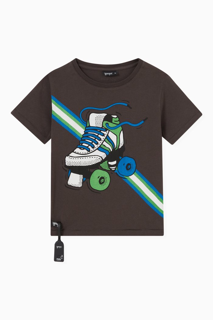 

Roller Sound T-shirt in Cotton, Grey
