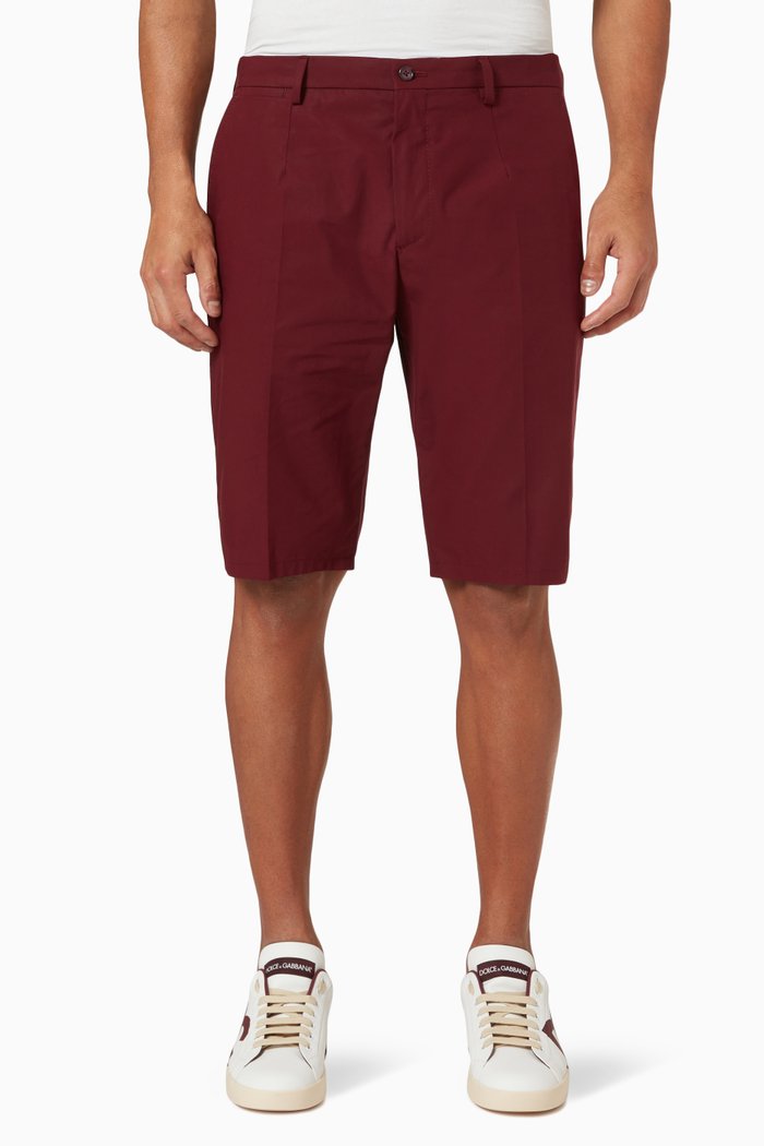 DG Patch Shorts in Poplin, Red