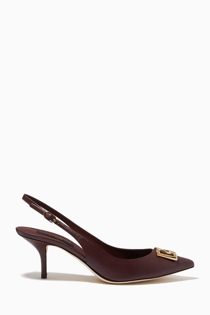 

Cardinale 60 Slingback Pumps in Leather, Red