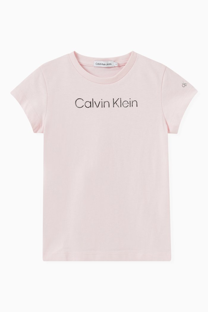 

Foiled Logo T-shirt in Jersey, Pink