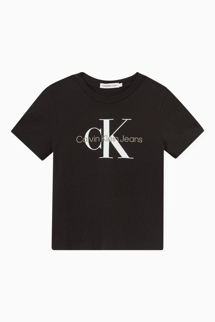 

Monogram Logo T-Shirt in Cotton, Black