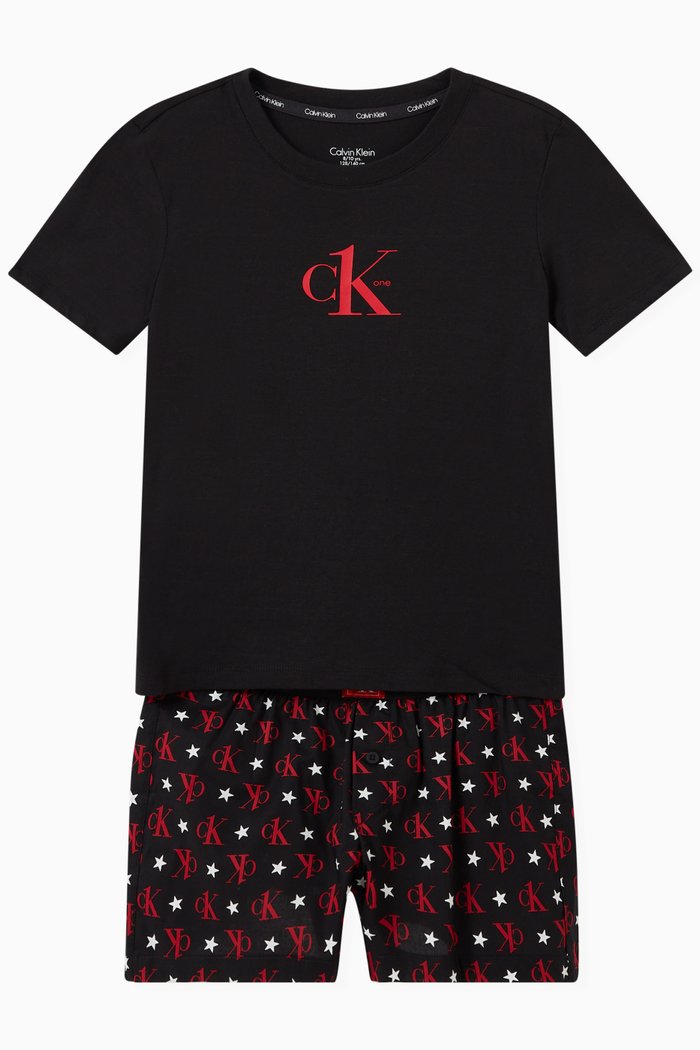 

Pajama Set in Jersey, Black