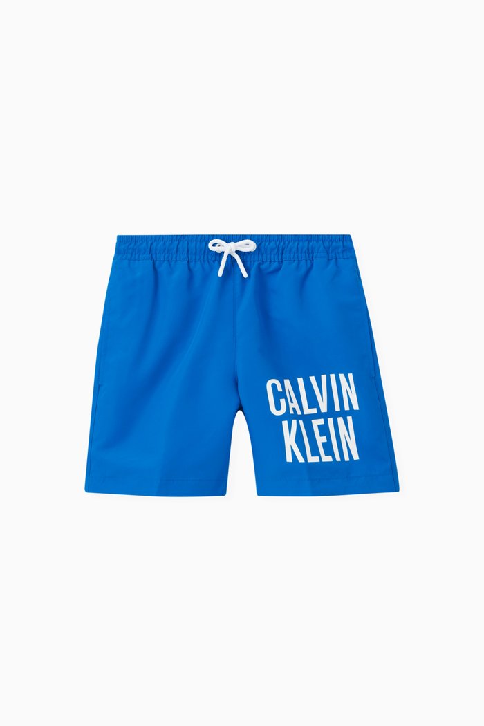 Medium Drawstring Swim Shorts, Blue