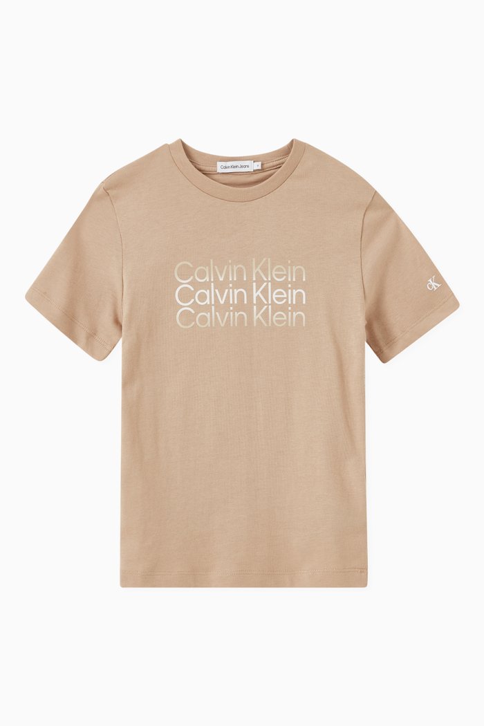

Institutional Cut Off Logo T-shirt in Cotton, Neutral