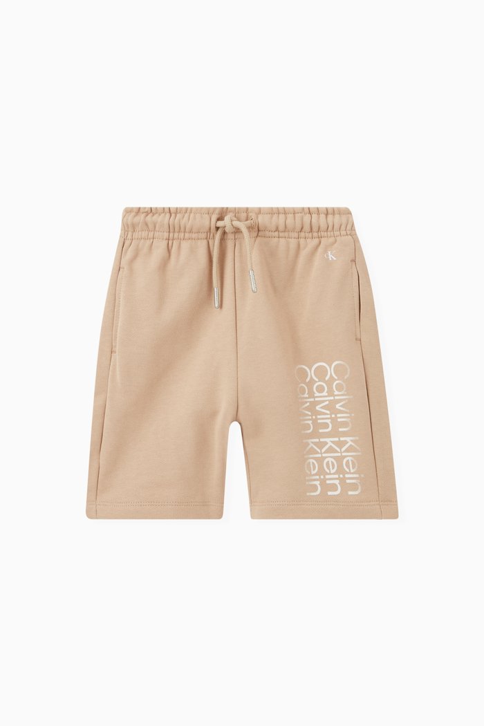 

Logo Shorts in Cotton, Neutral