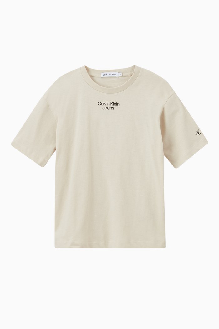 

Logo T-Shirt in Cotton, Neutral