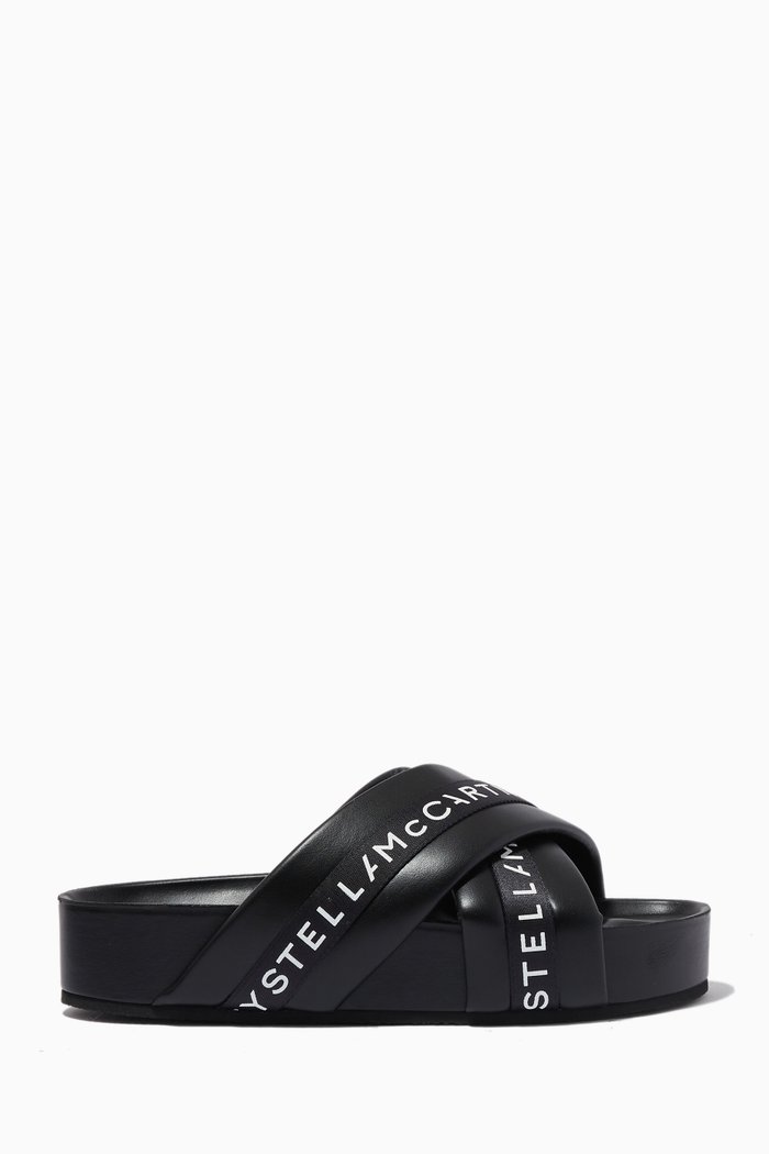 

Vesta Slides in Eco Nappa, Black