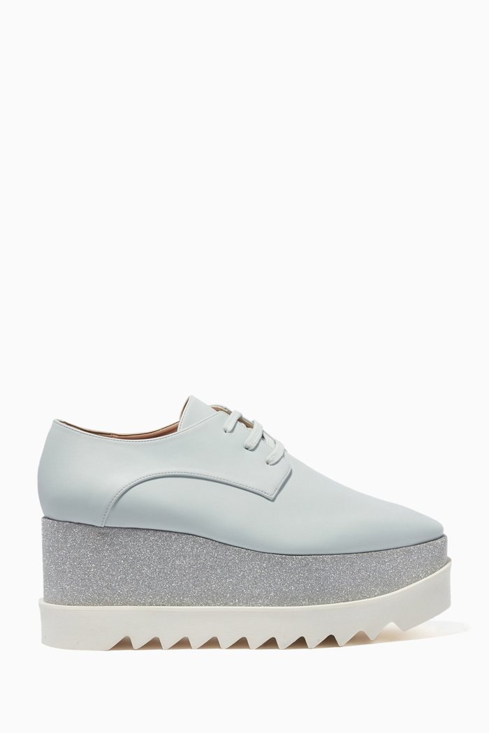 Elyse Glitter Platforms, Grey