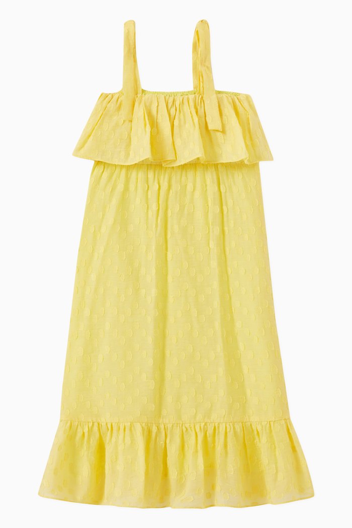 

Aspen Long Dress in Viscose, Yellow