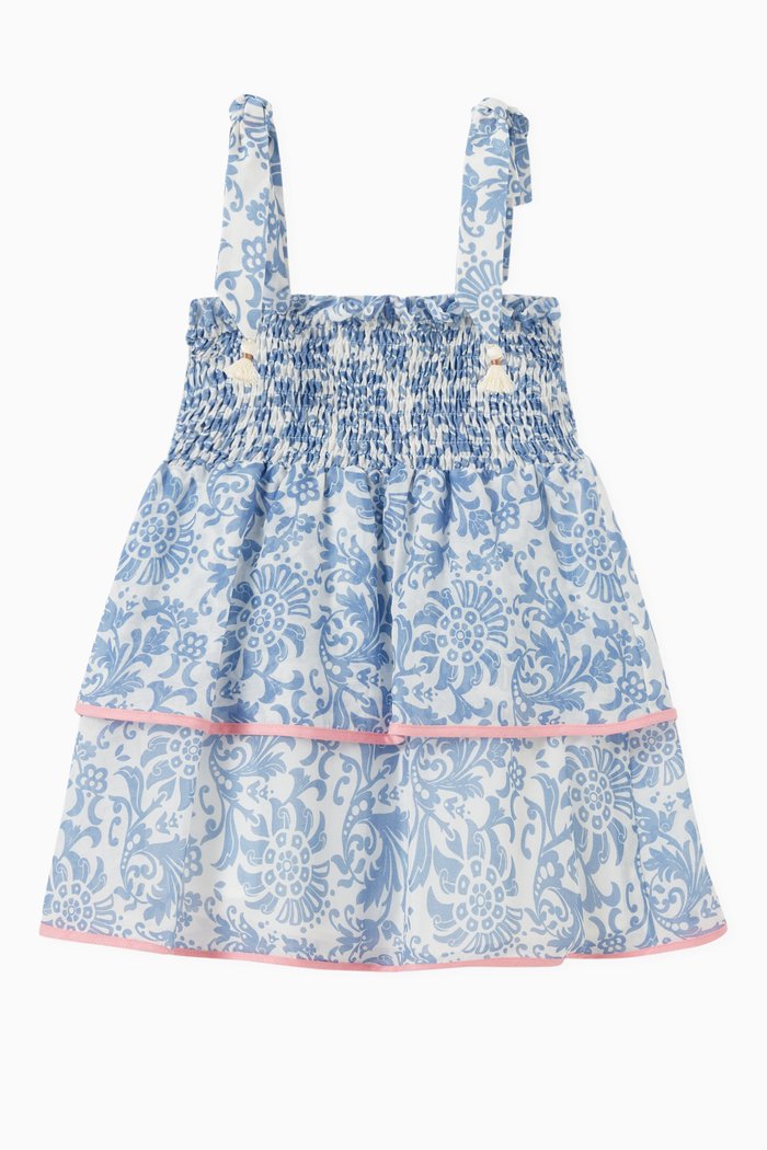 

Roys Mini Dress in Cotton, Blue