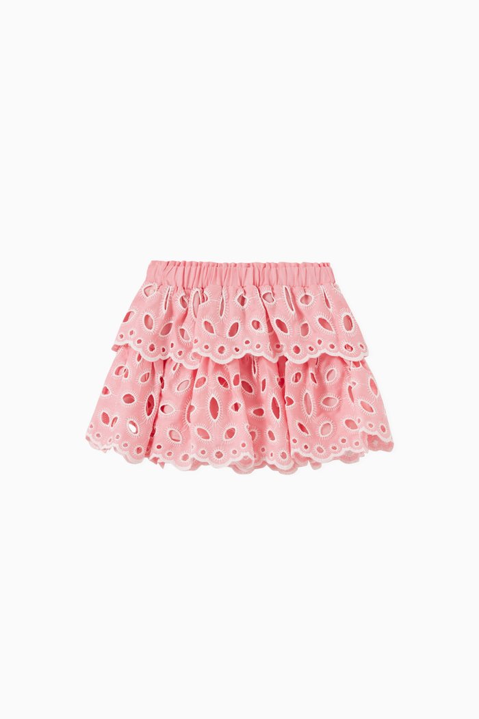 

Maisei Mini Skirt in Linen, Pink
