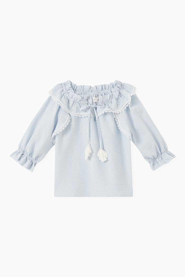 

Scarlet Blouse in Cotton, Blue