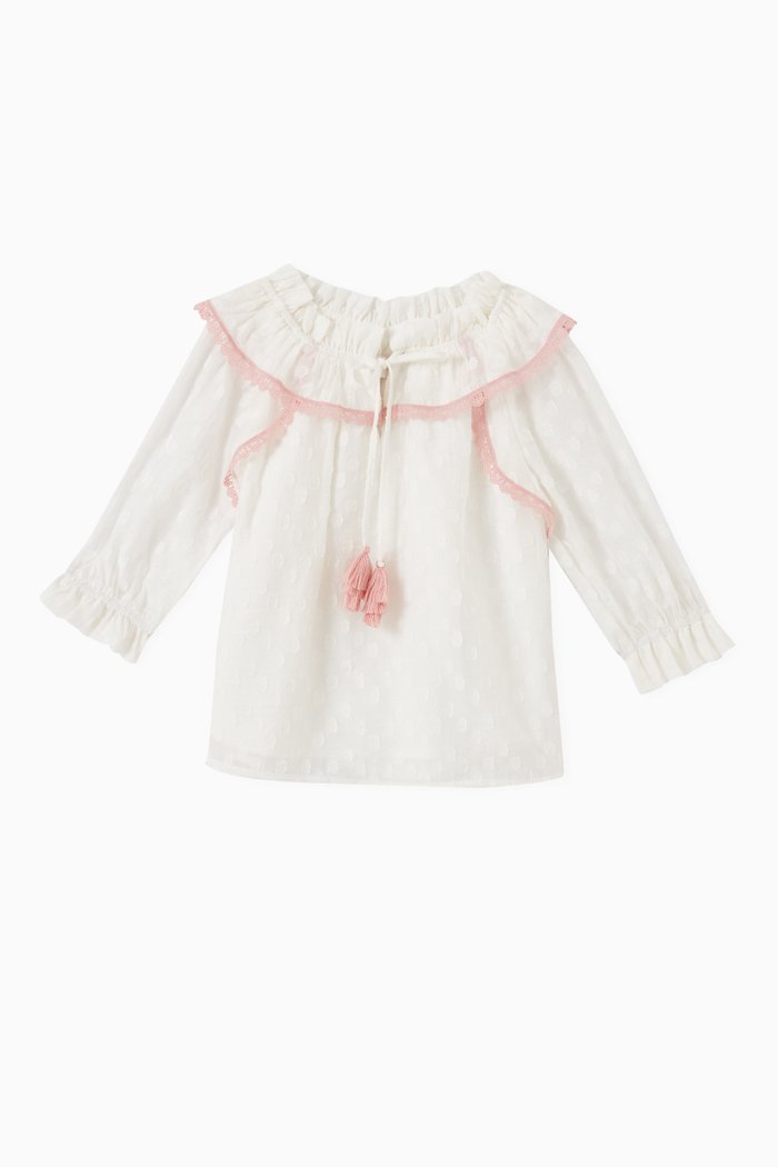 Scarlet Blouse in Cotton, White