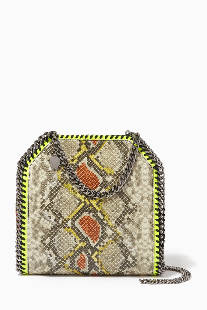 

Falabella Mini Shoulder Bag in Eco Python-printed Leather, Multicolour