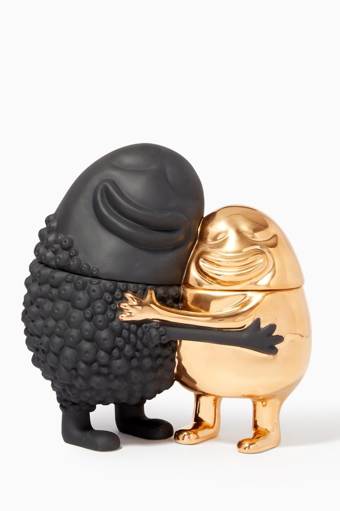 

Haas Huggers Box in 24kt Gold & Porcelain, Multicolour