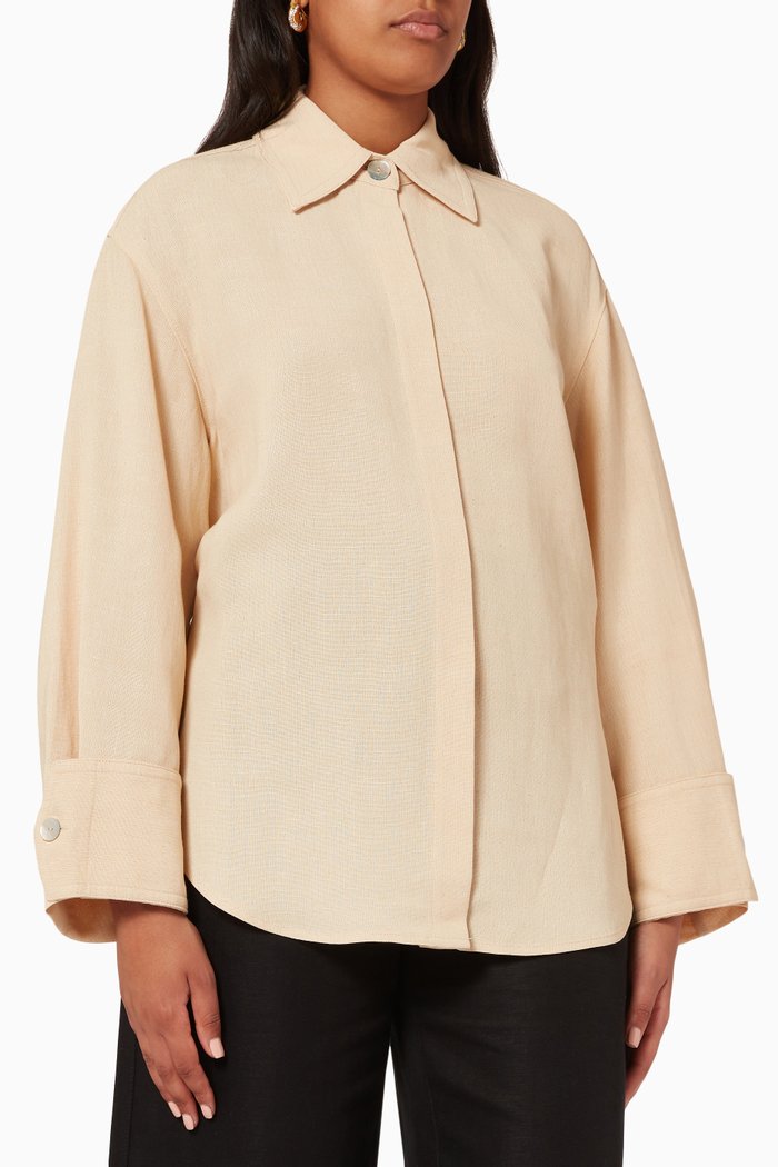 

Tie Back Shirt, Orange