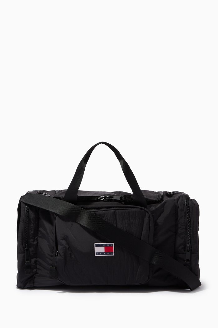

Travel Duffle Bag in Recycled Polyester, Black