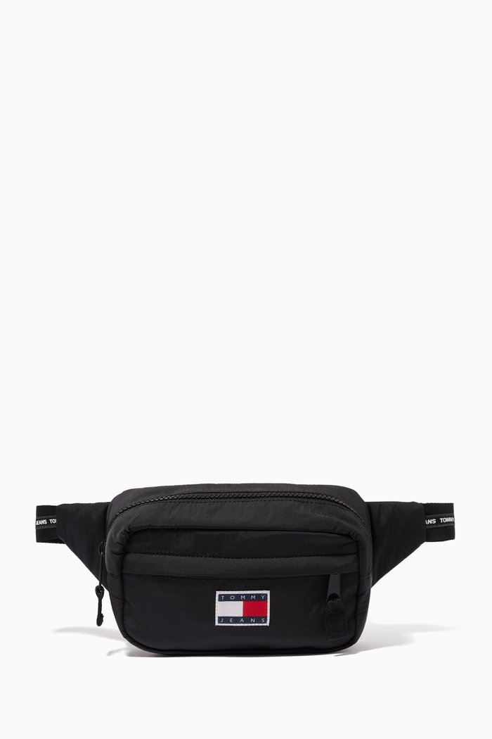

Repeat Logo Belt Bag in Recycled Nylon Blend, Black