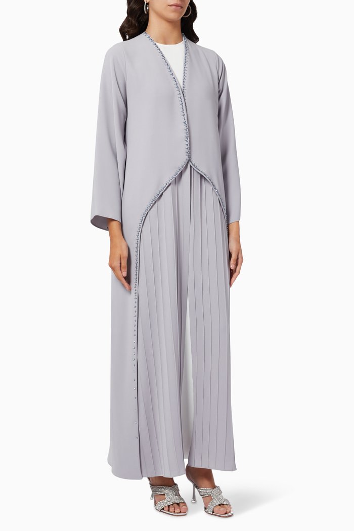 

Crystal Embellished Abaya, Blue