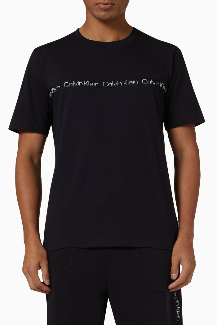 

Logo Gym T-shirt in Cotton, Black