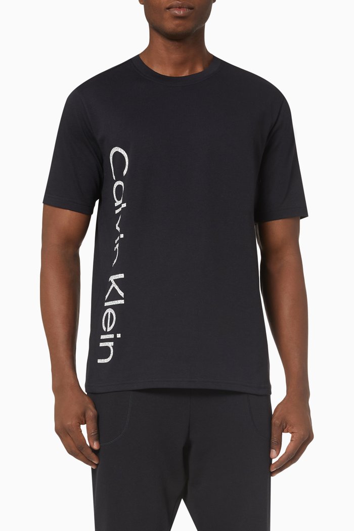 

Logo Gym T-shirt in Cotton, Black