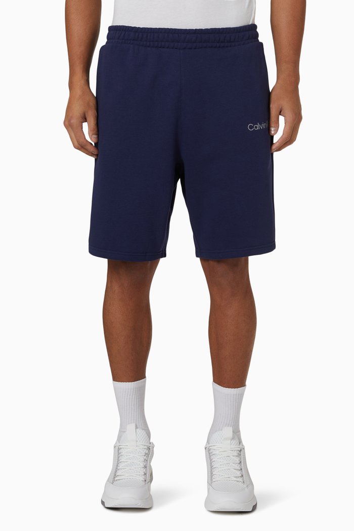 

Bermuda Shorts in Fleece, Blue