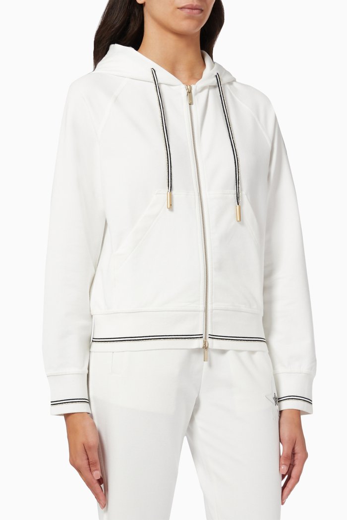 

Sweatshirt with Zip, White