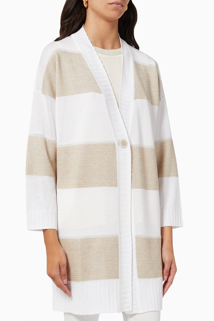 

Striped Cardigan in Knit, Multicolour