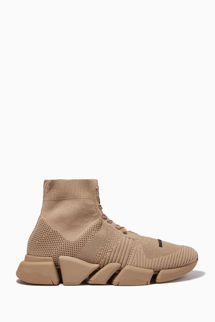 

Speed 2.0 Lace-up Sneakers in Jacquard Knit, Neutral
