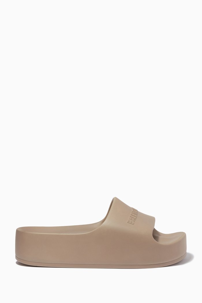 

Chunky Slides in Rubber, Brown