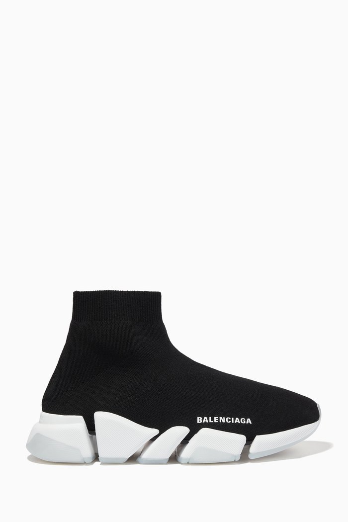 Speed 2.0 Sneakers in Recycled Knit, Black