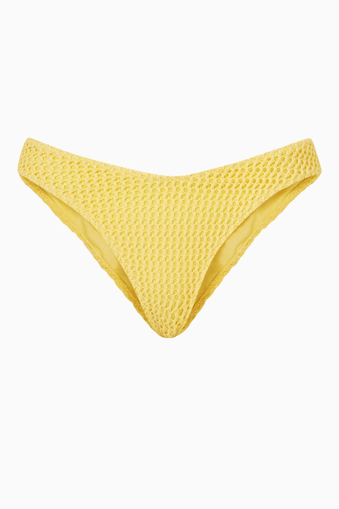 

Lulu Bikini Bottoms in Crochet, Yellow