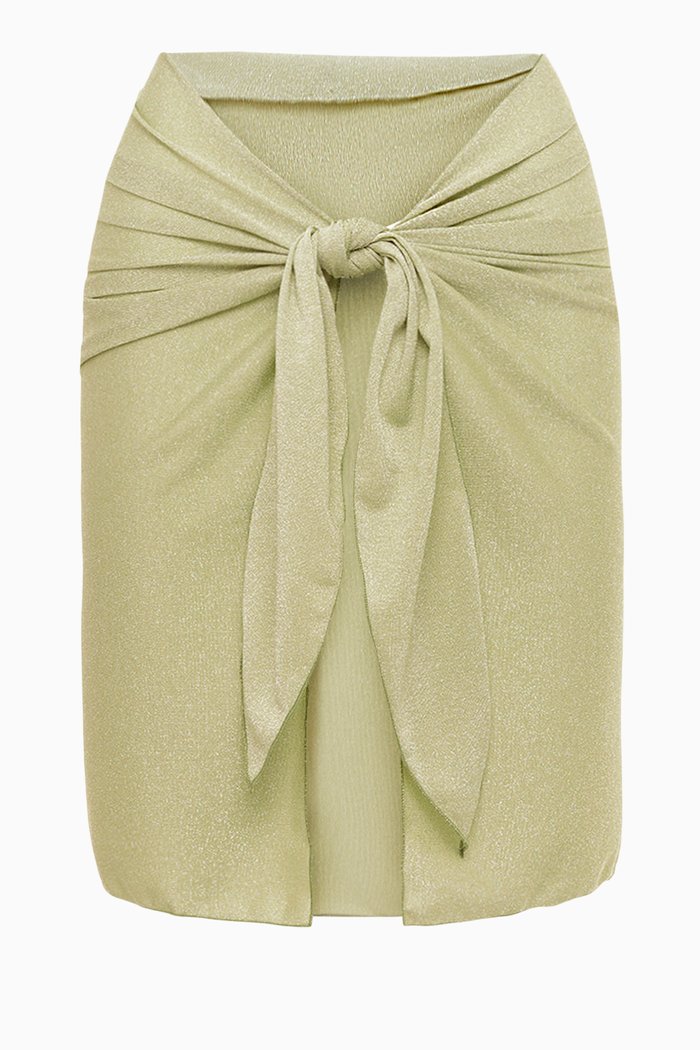 

Tulip Sarong in Lurex Knit, Green