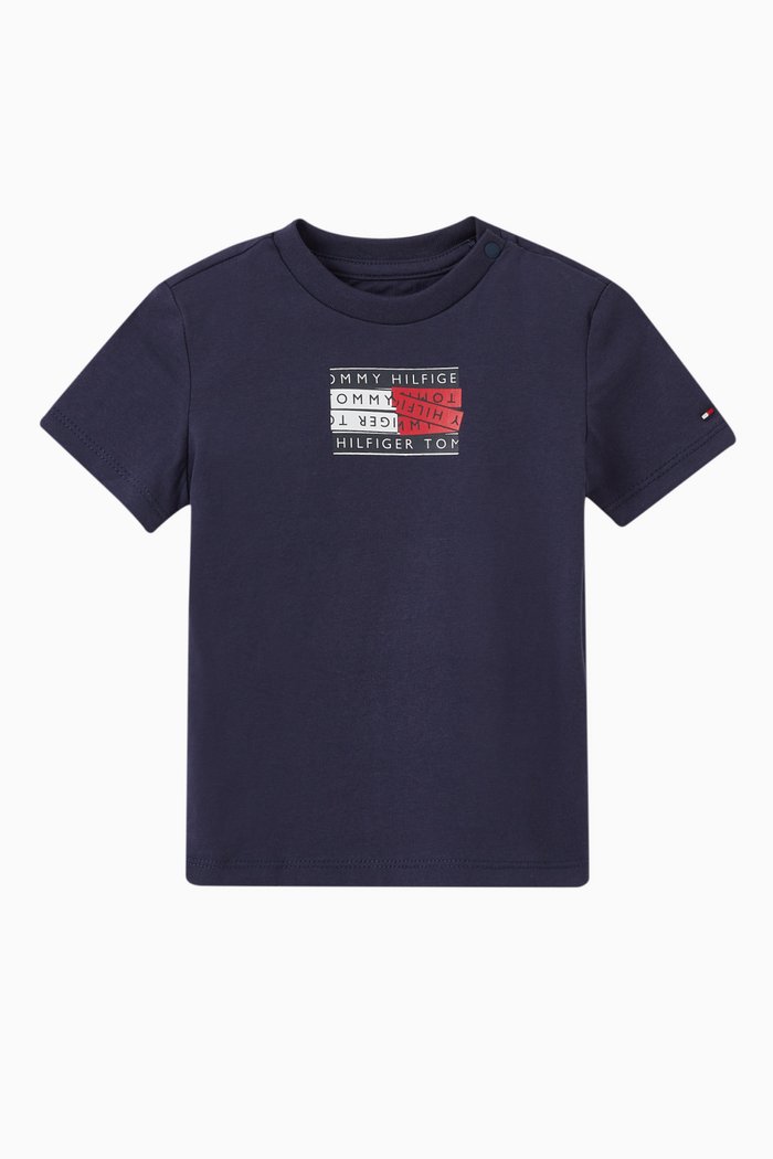 

Logo T-shirt in Organic Cotton Jersey, Blue