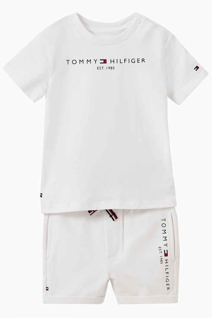 

Logo T-shirt and Shorts, Set of Two, White