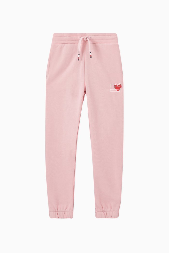 

Valentines Heart Print Joggers, Pink