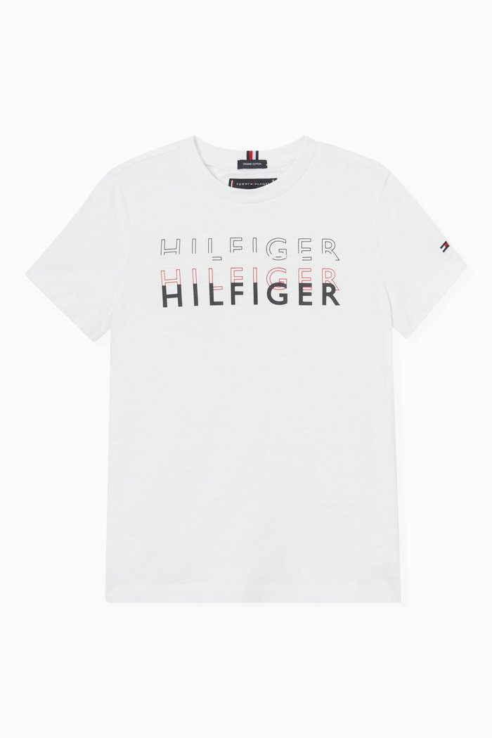 

Logo Print T-Shirt in Jersey, White