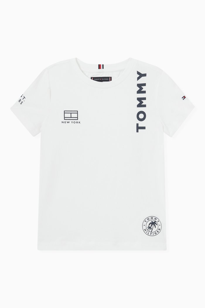 

Logo Print T-Shirt in Jersey, White