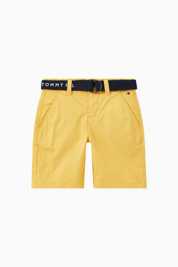 

Essential Belted Chino Shorts in Organic Cotton, Yellow