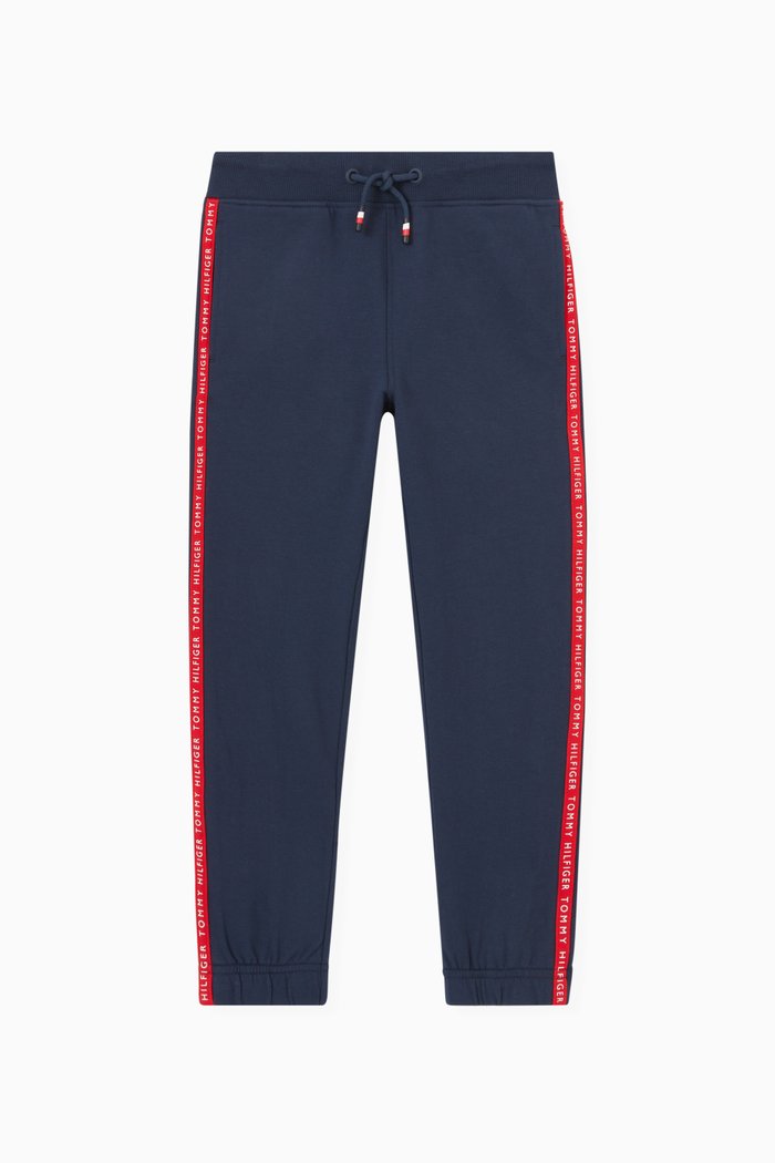 

Logo Tape Sweatpants in French Terry, Blue