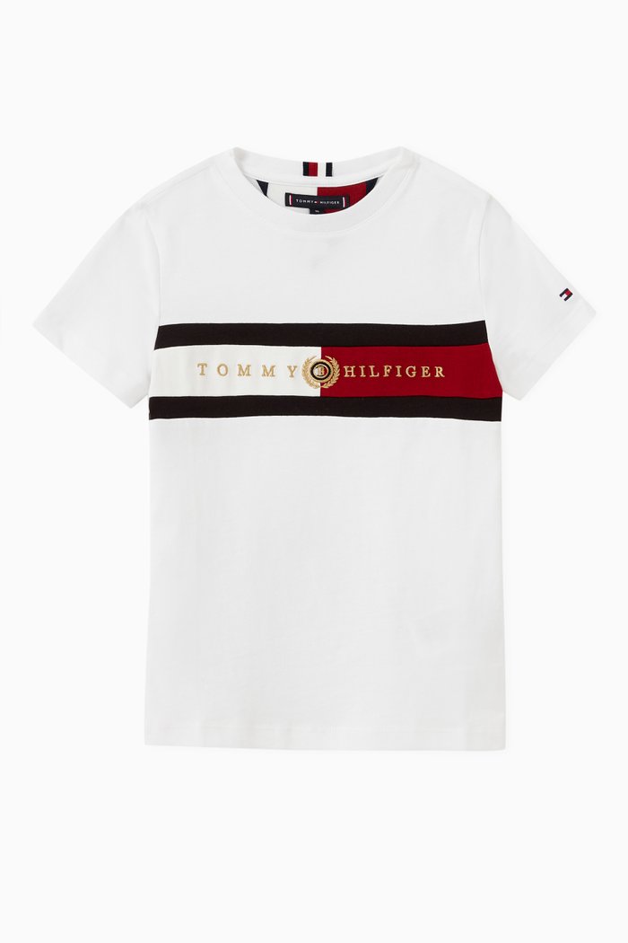Logo T-shirt in Organic Cotton, White