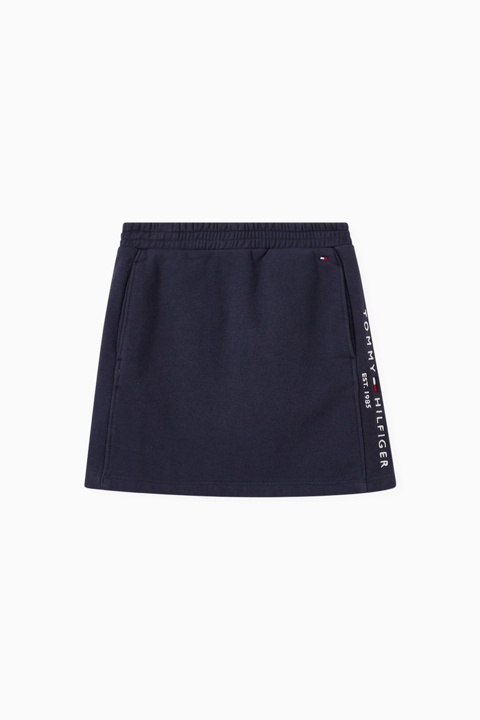 Essential Skirt in Organic Cotton Terry, Blue