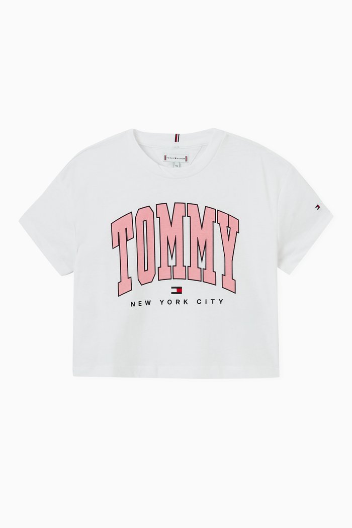 

Varsity Logo T-Shirt in Jersey, White