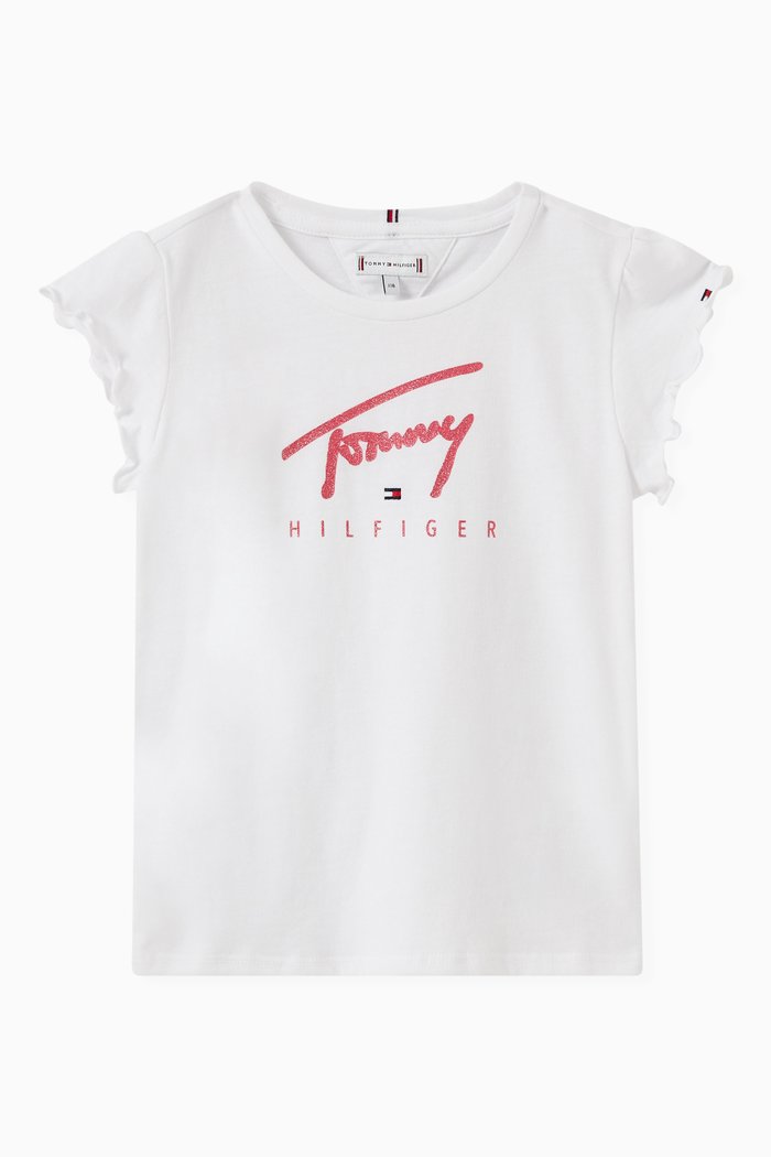 

Signature Logo T-shirt in Organic Cotton Jersey, White
